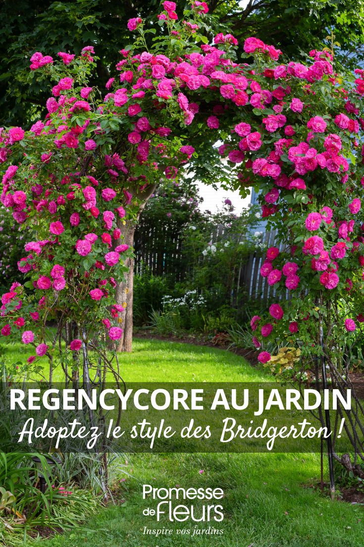 Ein Rosenbogen in einem romantischen Garten