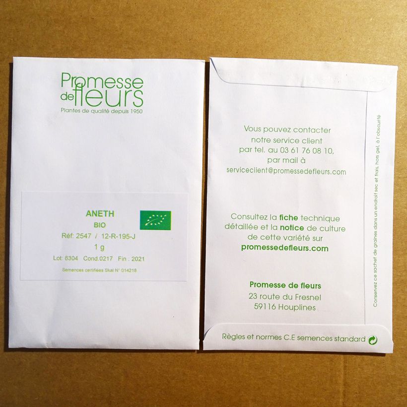 Example of Dickblättriger Dill Bio - Anethum graveolens per pack of 400 seeds (1g) as you get