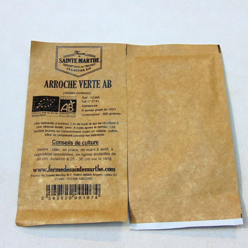 Example of Garten-Melde Verte Bio - Atriplex hortensis per pack of 800 seeds (4g) as you get