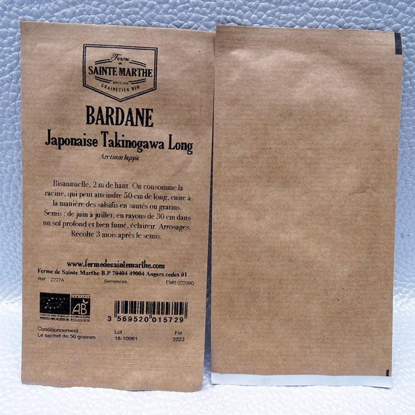 Example of Große Klette Takinogawa Bio - Arctium lappa per pack of 50 seeds as you get