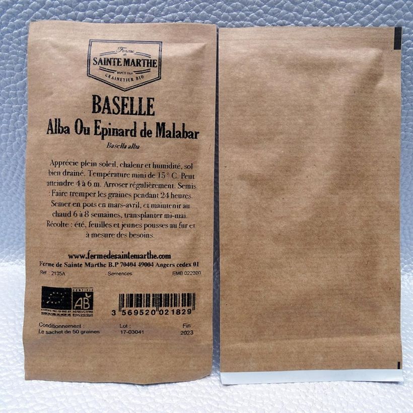 Example of Malabarspinat Bio - Basella alba per pack of 50 seeds (2g) as you get