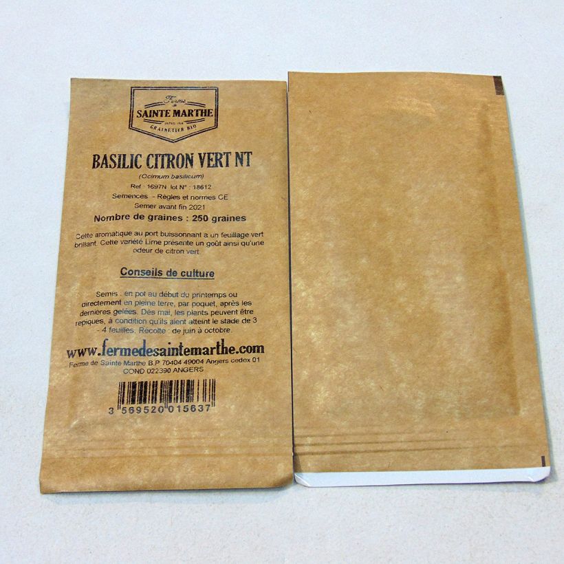 Example of Basilikum Citron Vert per pack of 200 seeds as you get