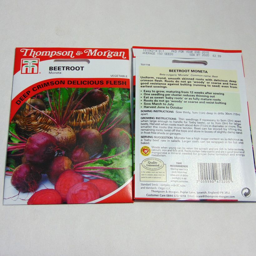 Example of Rote Bete Moneta per pack of 150 seeds as you get