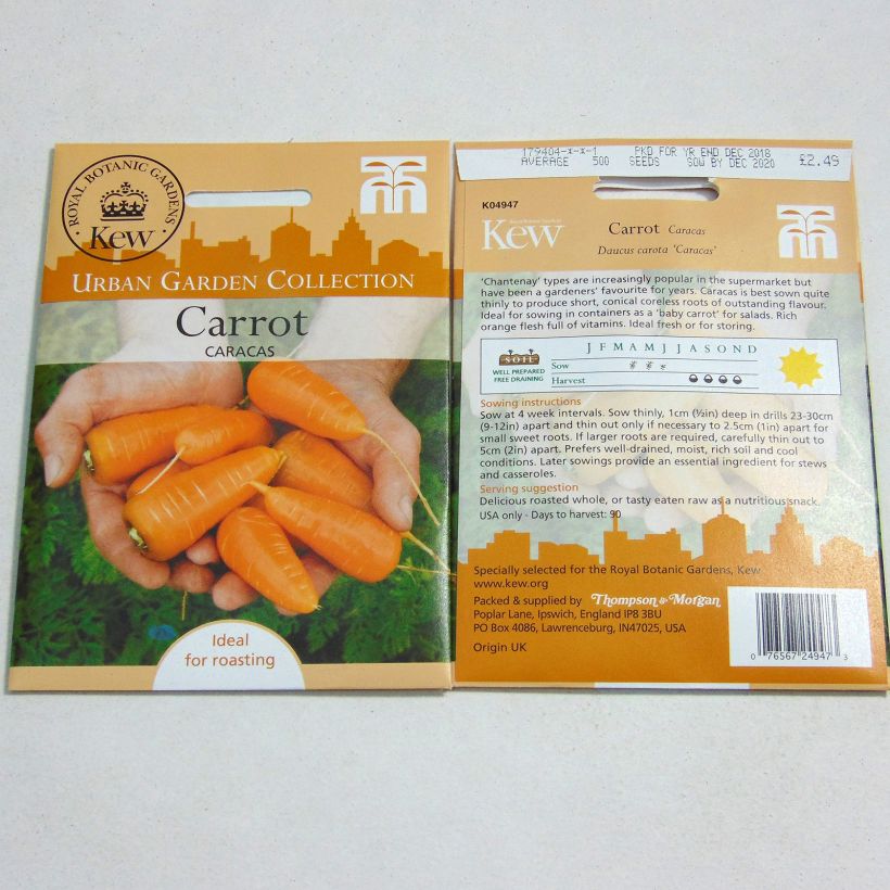 Example of Möhre Caracas per pack of 500 seeds as you get