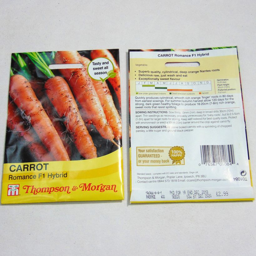 Example of Möhre Romance per pack of 400 seeds as you get