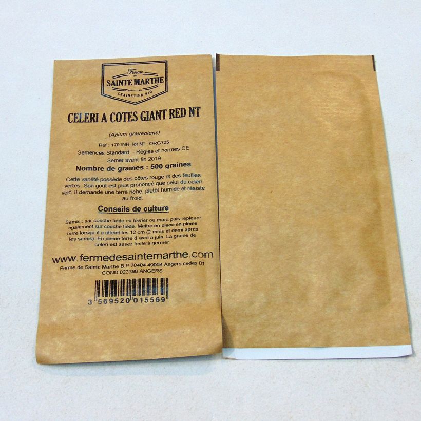 Example of Echter Sellerie Red Giant per pack of 500 seeds as you get