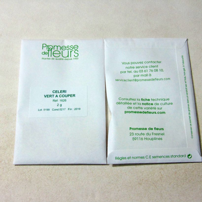 Example of Schnittsellerie - Echter Sellerie per pack of 4000 seeds (2g) as you get