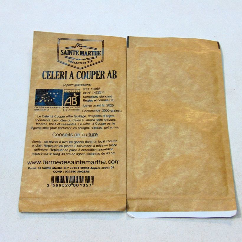 Example of Echter Sellerie Bio - Apium graveolens per pack of 1300 seeds (0.78g) as you get