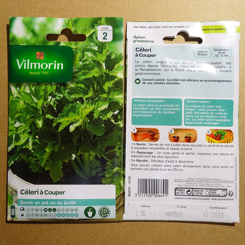 Example of Echter Sellerie - Apium graveolens per pack of 2500 seeds (1g) as you get