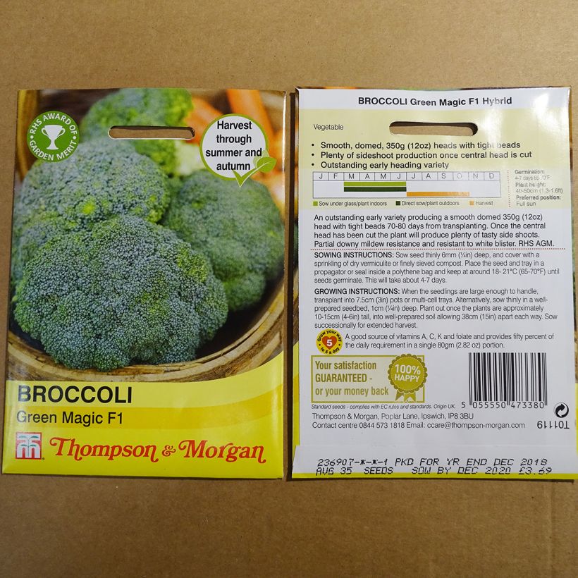 Example of Brokkoli Green Magic F1 die Tüte mit 35 Samen as you get