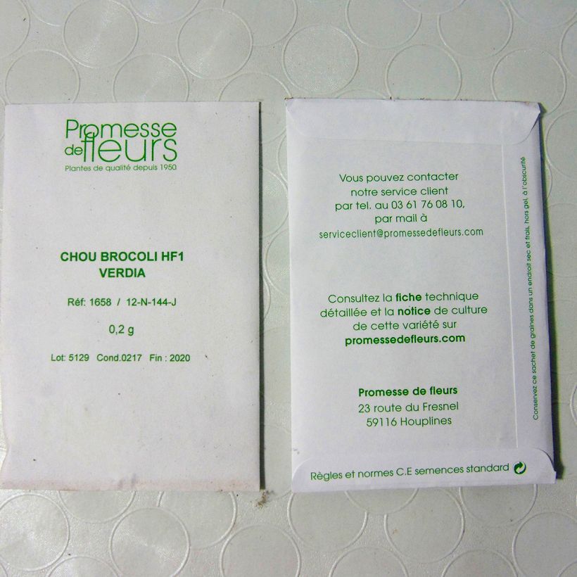 Example of Brokkoli Verdia F1 per pack of 100 seeds (0.2g) as you get