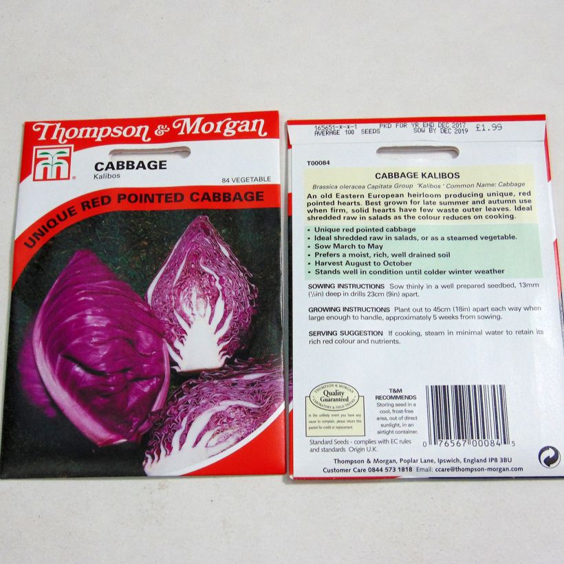 Example of Kopfkohl Kalibos (Filderkraut) F1 per pack of 100 seeds as you get