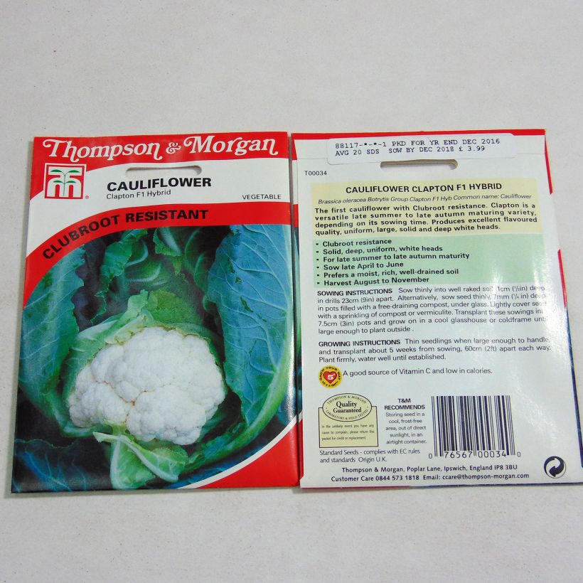 Example of Blumenkohl Clapton F1 die Tüte mit 20 Samen as you get