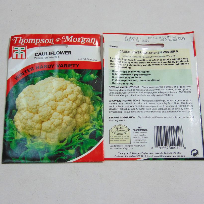 Example of Blumenkohl Walcheren Winter 5 die Tüte mit 50 Samen as you get