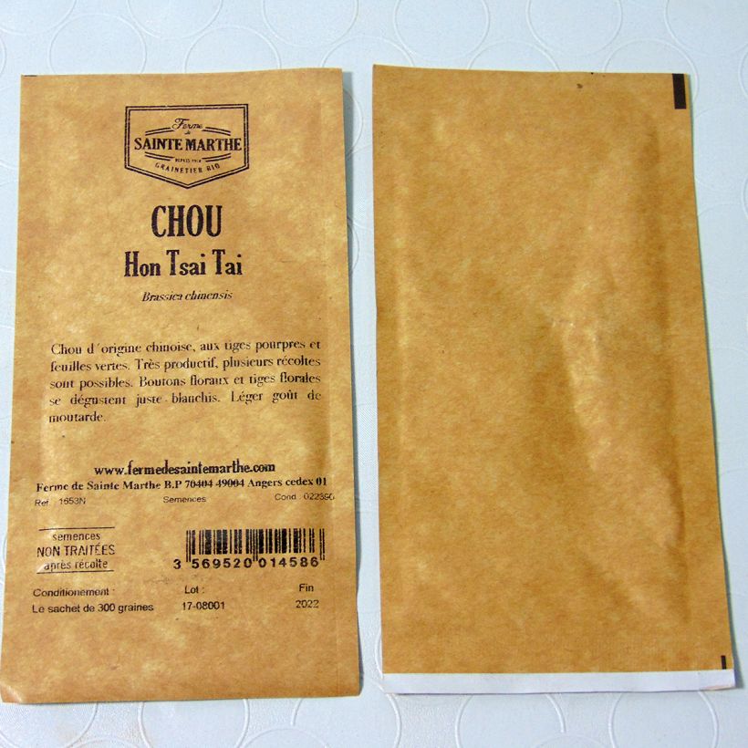 Example of Senfkohl Hon Tsai Tai - Ferme de Sainte Marthe per pack of 300 seeds as you get