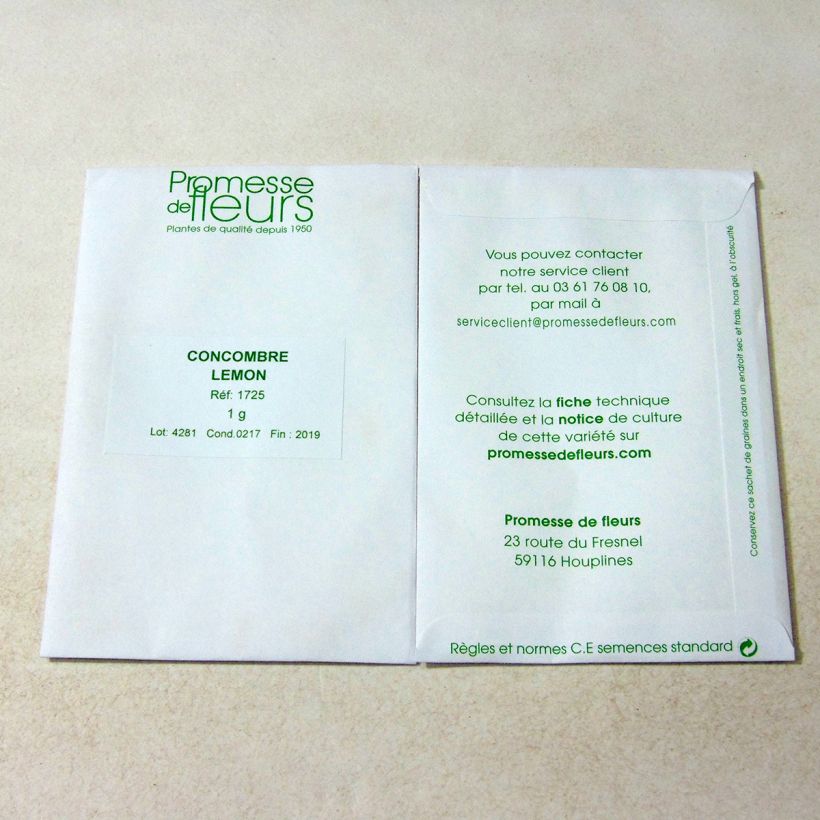 Example of Salat-Gurke Lemon per pack of 30 ? 40 seeds (1g) as you get