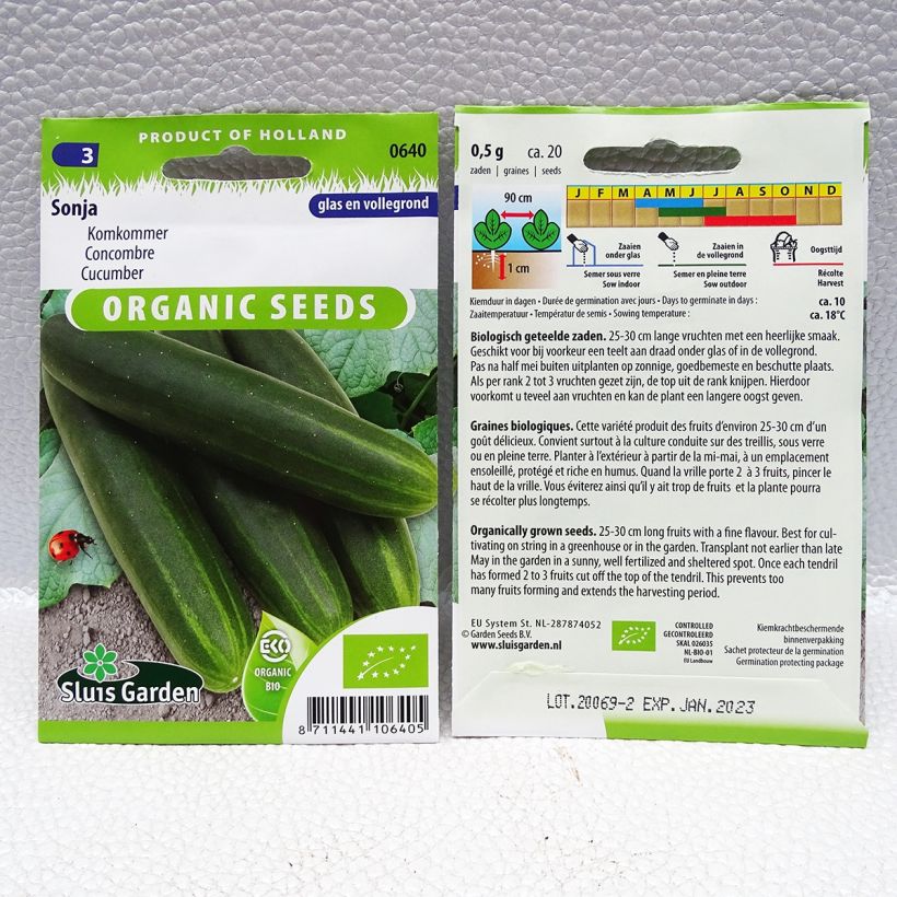 Example of Salat-Gurke Sonja Bio die Tüte mit 30 Samen (1g) as you get