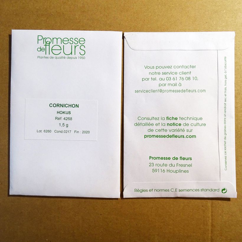 Example of Einlegegurke Hokus per pack of 50 seeds (1,5g) as you get