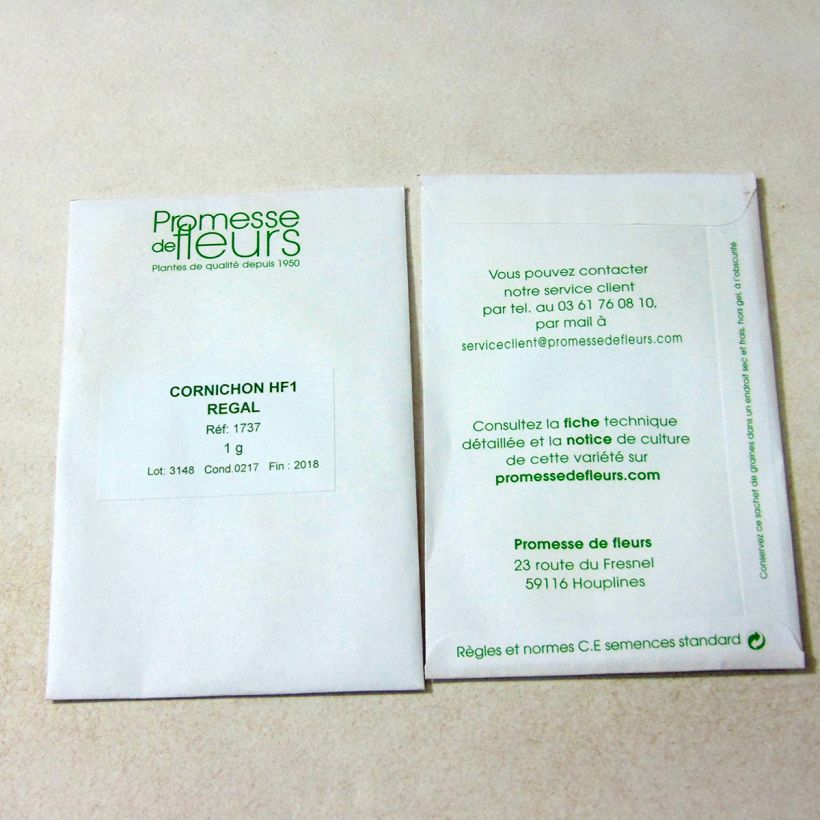 Example of Einlegegurke Regal F1 per pack of 25 seeds (1g) as you get
