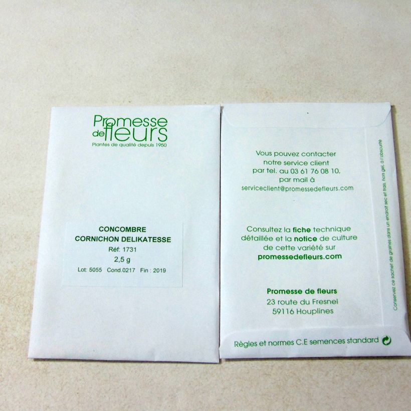 Example of Einlegegurke Delikatess per pack of 85 seeds (2,5g) as you get