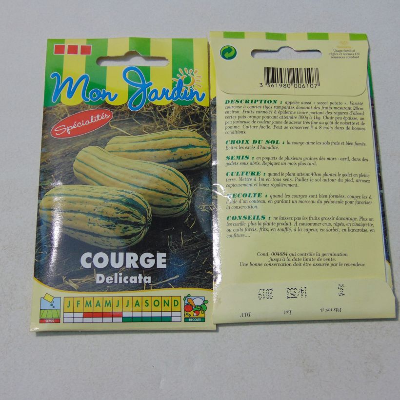 Example of Kürbis Sweet Potato per pack of 20 seeds (1,2g) as you get