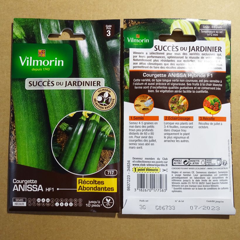 Example of Garten-Kürbis Anissa F1 - Vilmorin per pack of 15 seeds (3g) as you get
