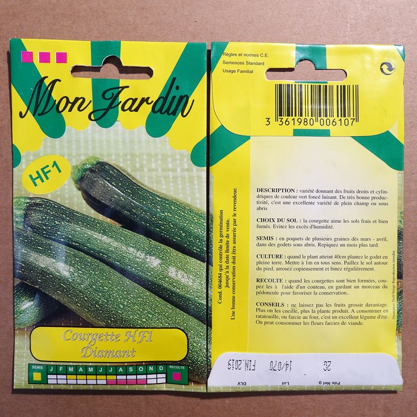 Example of Garten-Kürbis Diamant per pack of 20 seeds (2g) as you get