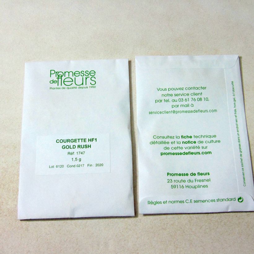 Example of Garten-Kürbis Gold Rush per pack of 10 seeds (1,5g) as you get