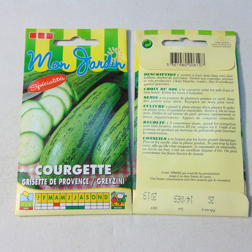 Example of Garten-Kürbis Grisette de provence per pack of 20 seeds (2g) as you get