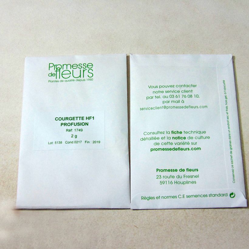 Example of Garten-Kürbis Profusion per pack of 15 seeds (2g) as you get