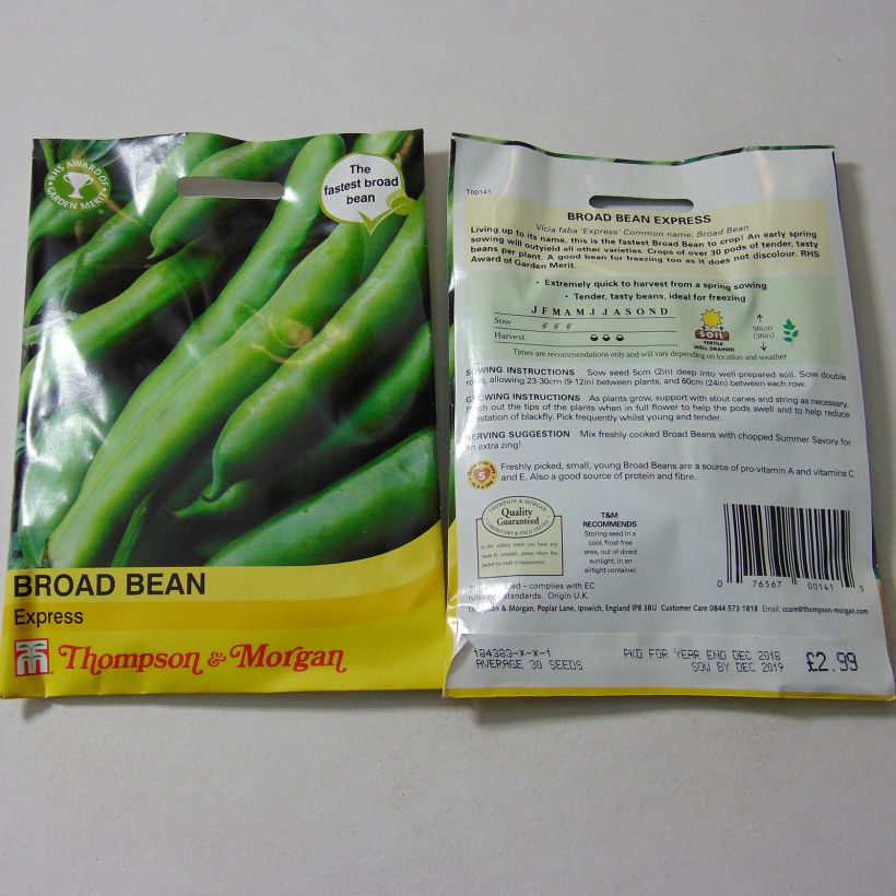 Example of Ackerbohne Express per pack of 30 seeds as you get