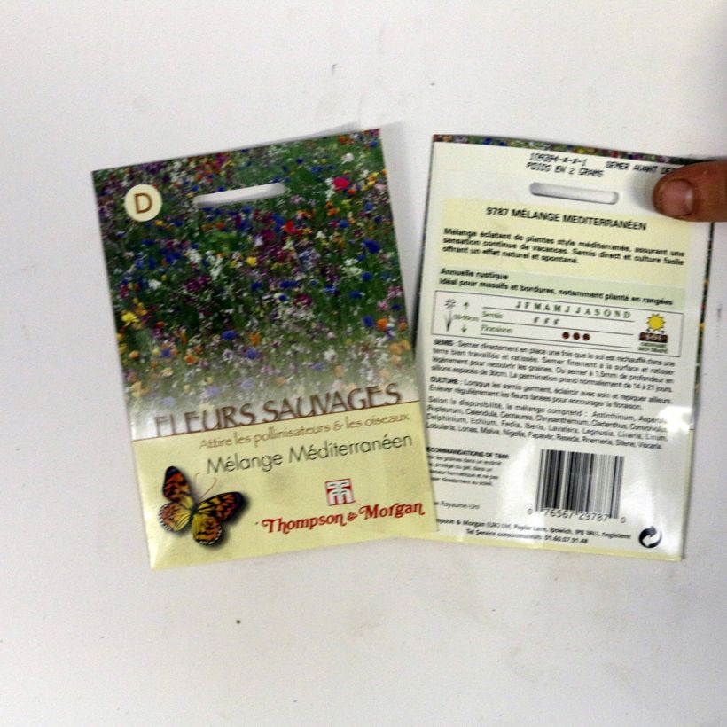 Example of Wildblumensamen - Mediterrane Mischung per 2 g seed pack as you get