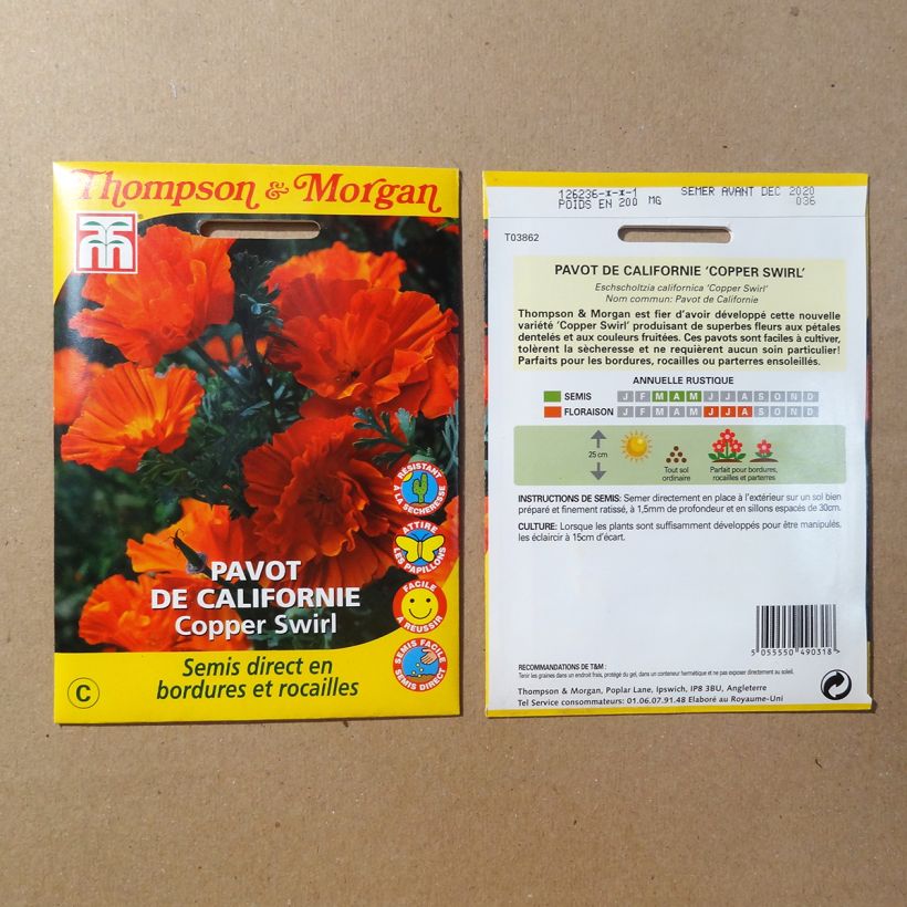 Example of Goldmohn Copper Swirl (Samen) - Eschscholzia californica per pack of 150 seeds (0.15g) as you get