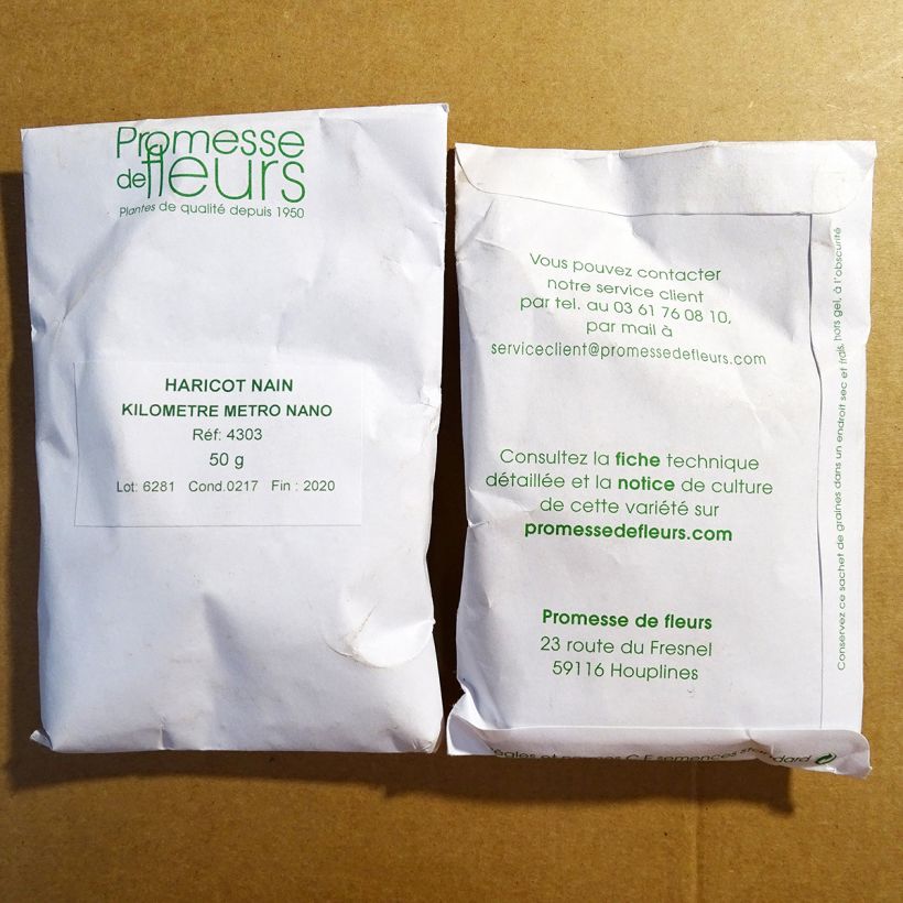 Example of Kleine Augenbohne Dolico del Metro per pack of 300 seeds (50g) as you get