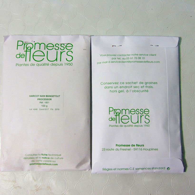 Example of Zwergbohne Processor per pack of 250 seeds (100g) as you get