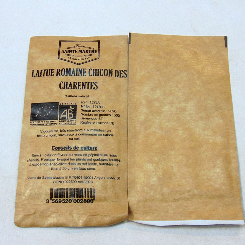 Example of Römersalat Chicon des Charentes Bio - Ferme de Sainte Marthe per pack of 500 seeds as you get