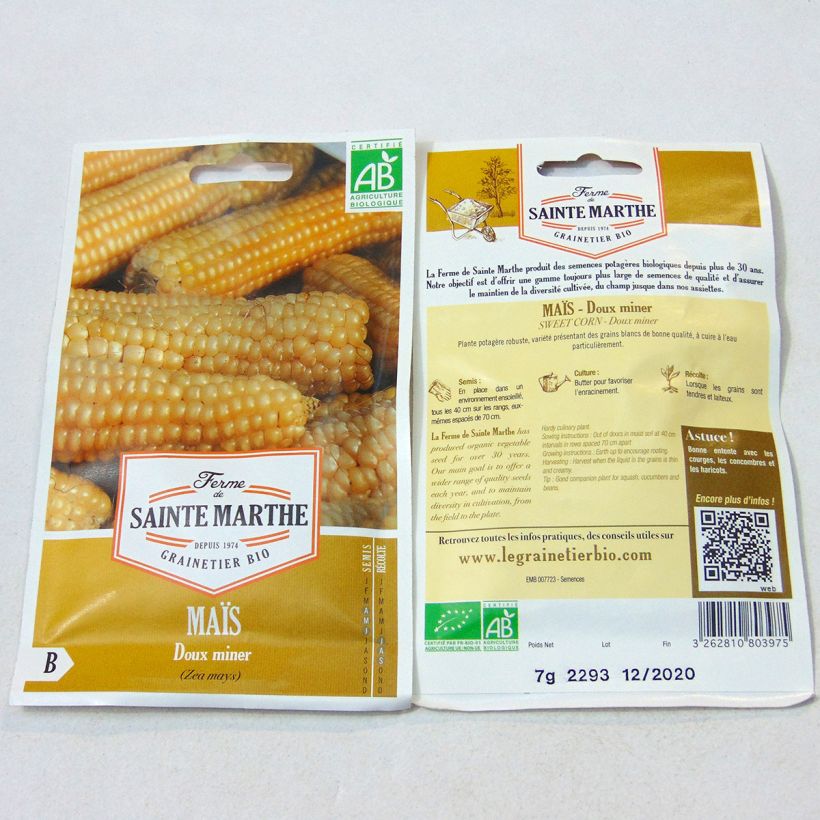 Example of Mais Miner per pack of 50 seeds (7g) as you get