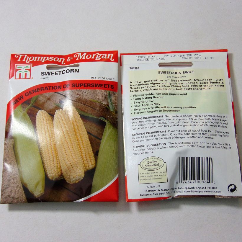 Example of Mais Swift per pack of 30 seeds as you get