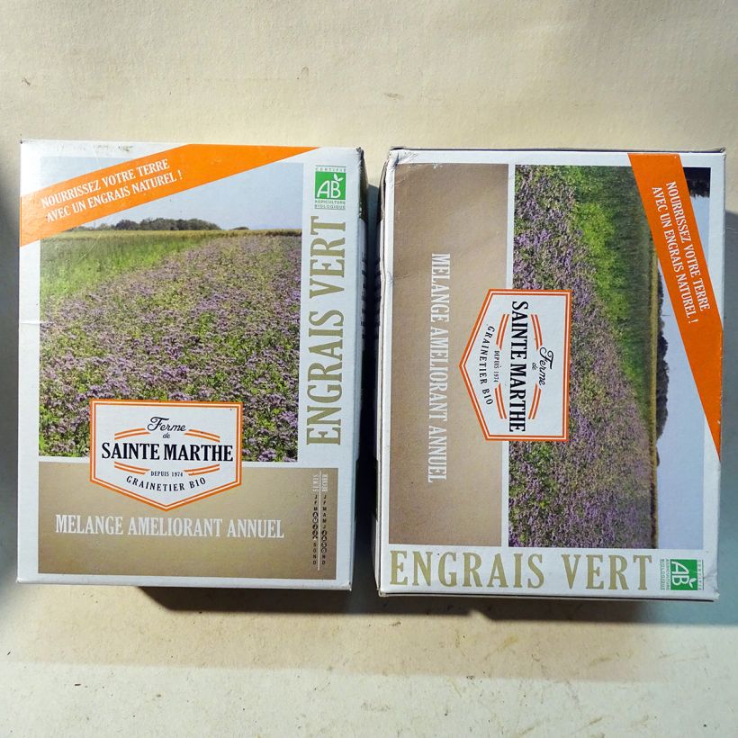 Example of Bio-Jahresverbesserungsmischung für 50 m2 - Ferme de Sainte Marthe per 500 g seed pack as you get
