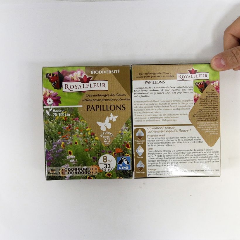Example of Schmetterlingsanziehungsmischung - 8m2 Box per 14 g seed pack as you get