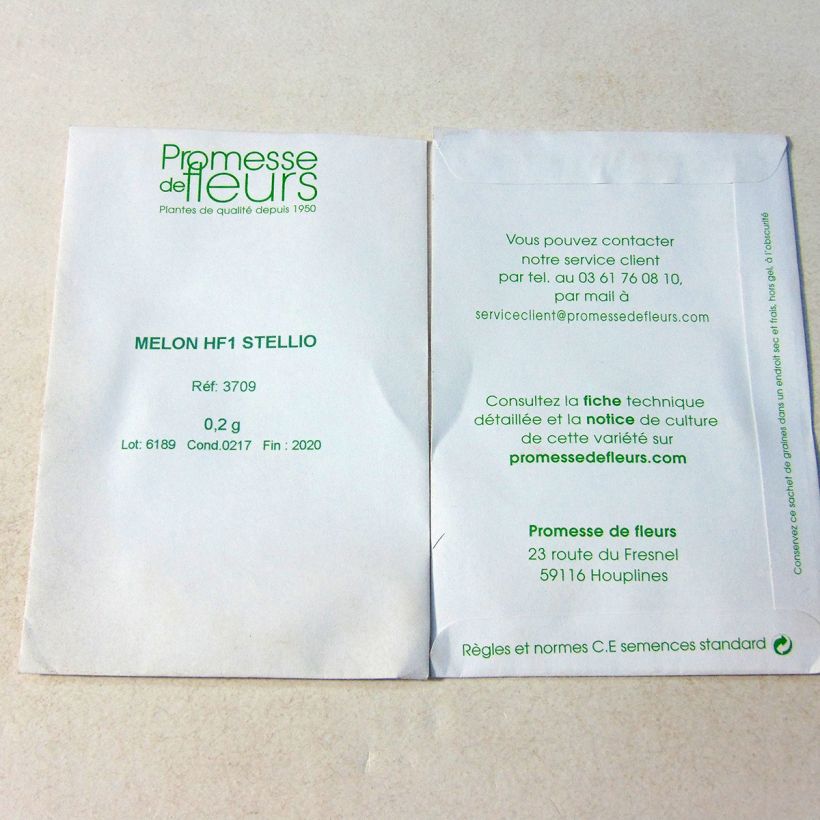 Example of Melone Stellio F1 per pack of 5 ? 8 seeds (0,2g) as you get