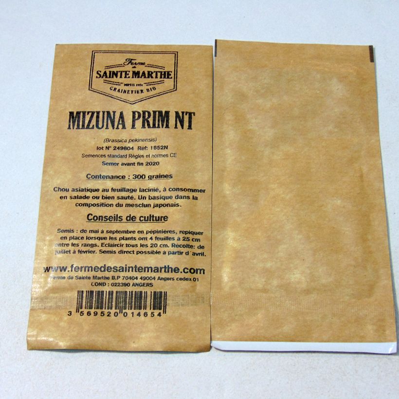 Example of China-Kohl Prim - Ferme de Sainte Marthe per pack of 300 seeds as you get