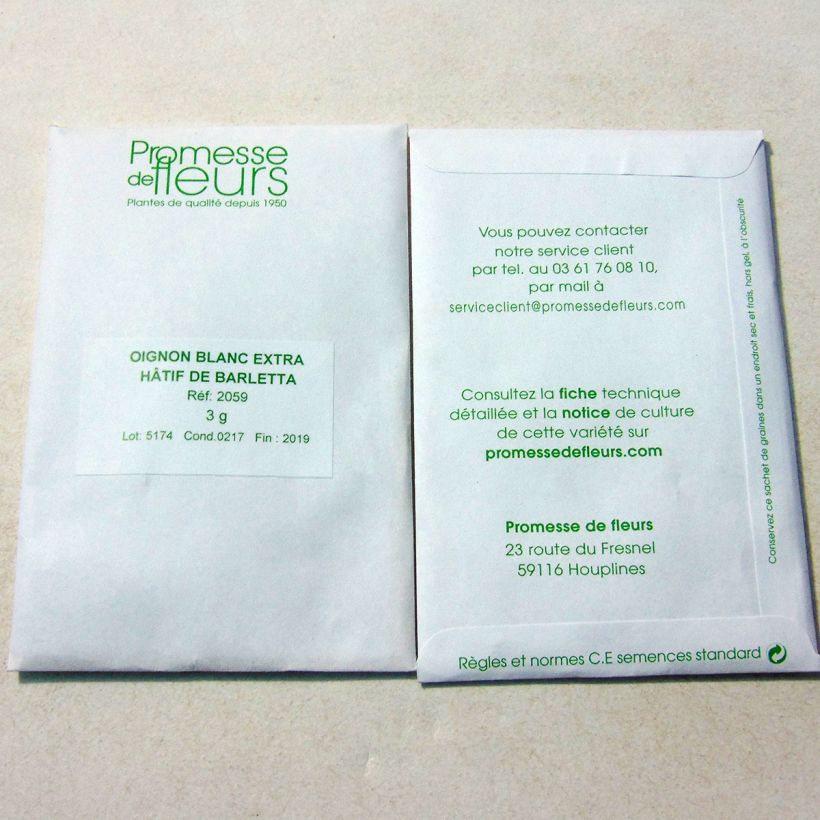 Example of Zwiebeln Barletta per pack of 600 seeds (3g) as you get
