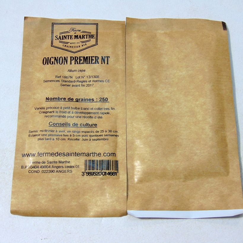 Example of Weiße Zwiebel Premier- Ferme de Ste Marthe per pack of 250 seeds as you get