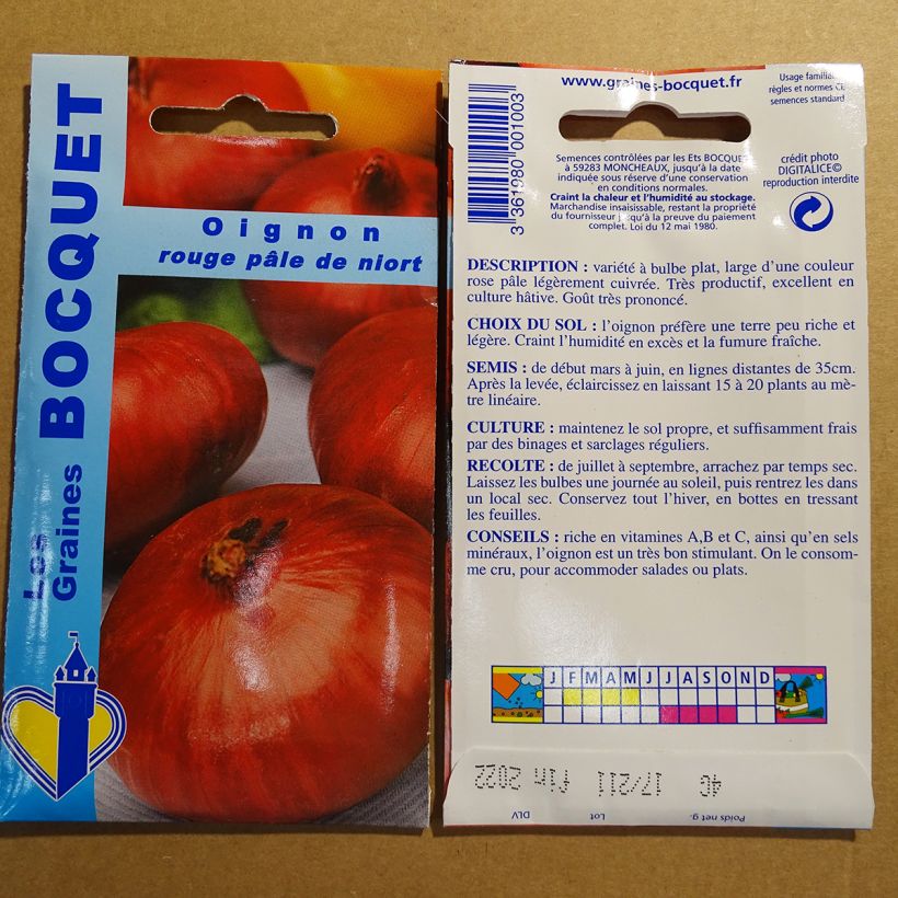 Example of Speisezwiebel Pâle De Niort per pack of 1000 seeds (4g) as you get