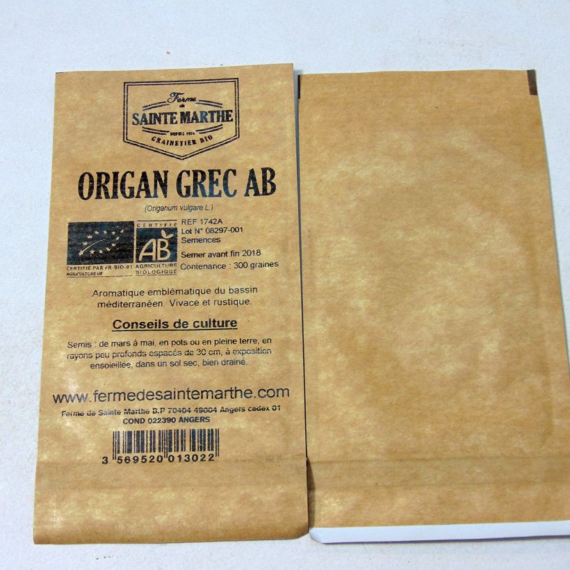 Example of Gewöhnlicher Dost Grec - Origanum vulgare die Tüte mit 300 Samen as you get