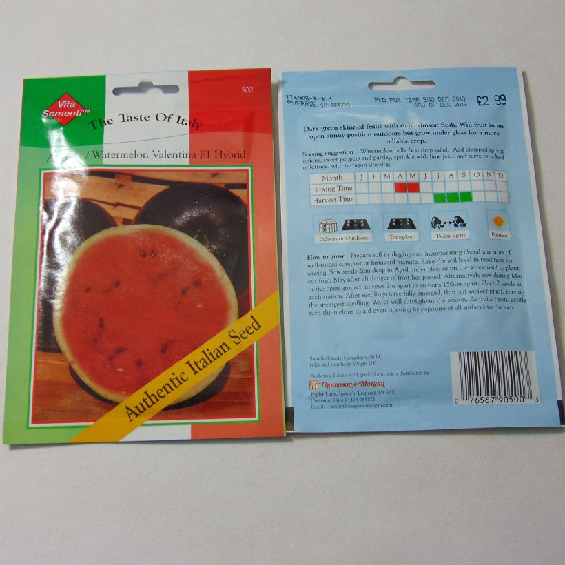 Example of Wassermelone Valentina, La Dolcissima per pack of 10 seeds as you get