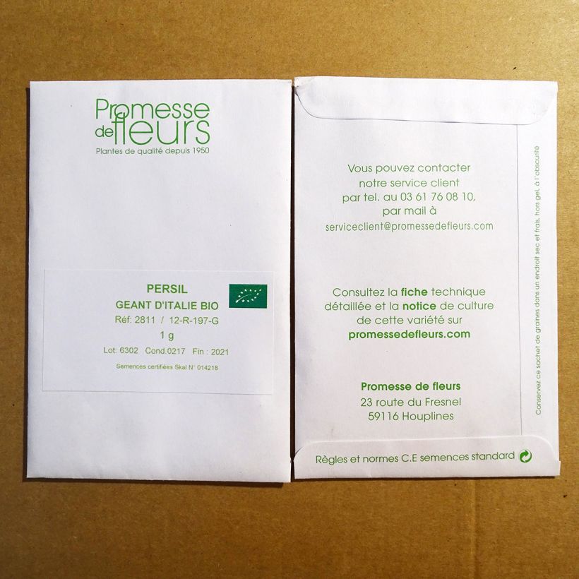 Example of Garten-Petersilie Géant d'Italie Bio (Samen) per pack of 2500 seeds (5g) as you get