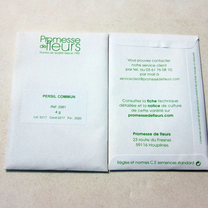 Example of Garten-Petersilie - Petroselinum crispum per pack of 1700 seeds (4g) as you get