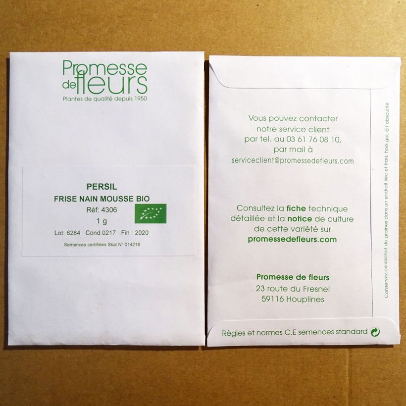 Example of Garten-Petersilie Mousse per pack of 400 seeds (1g) as you get